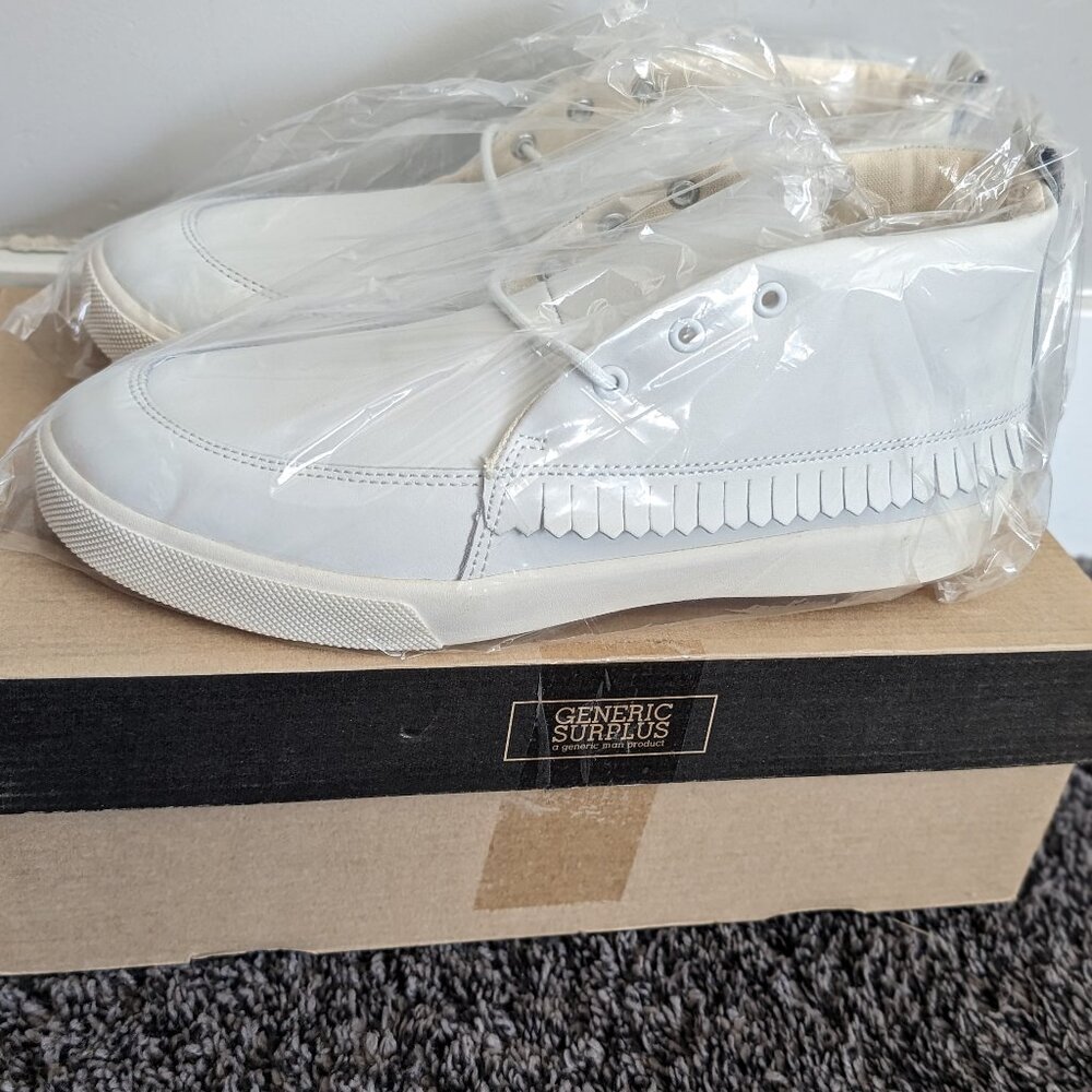 Generic Surplus Mohawk Leather (white) M01MK03WHT - Men Size 8.5 (fit my 9.5)